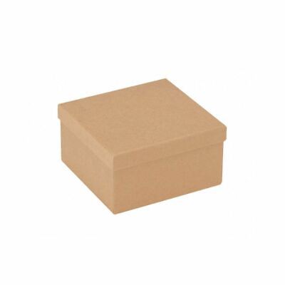 Lotto 4 scatole scatoline cartone coperchio decorare rotonda rettangolare NUOVE 