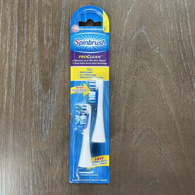 ARM & HAMMER Spinbrush Pro-Series cabezales de cepillo de repuesto limpios diarios suaves 2