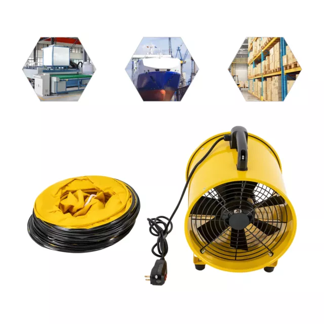  Portable Exhaust Fan, 16 Ventilation Fan Square Mesh Cover  Axial Fan Factory Paint Booth Garage Cylinder Pipe Warehouse Silent  Extractor Fan with Grill, Low Noise 8000m3/h 2800r/Min 750W 110V : Tools