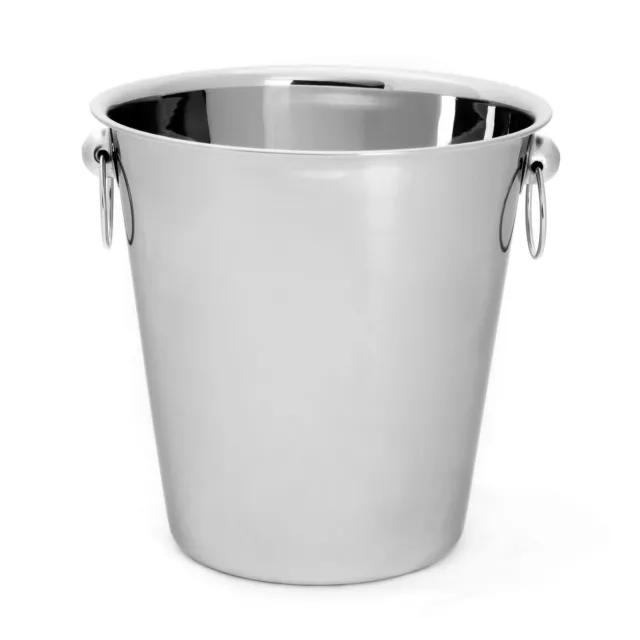 Champagne / Wine / Ice Chiller Bucket - Stainless Steel - 4 Litre