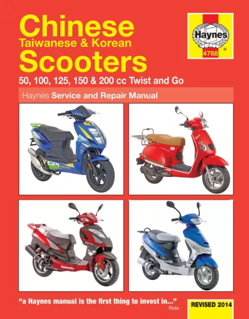 Chinese Taiwanese Korean Scooters Revue technique Haynes Anglais Etat - NEUVE P