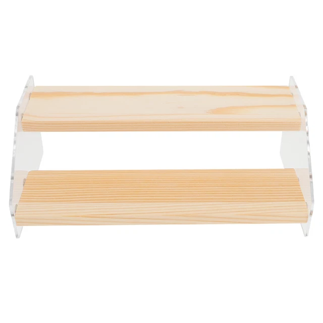 Supporto Per Carte Espositore In Legno - 4 Ripiani - Per Biglietti Auguri, Cartoline, Foto E Brochure - 3