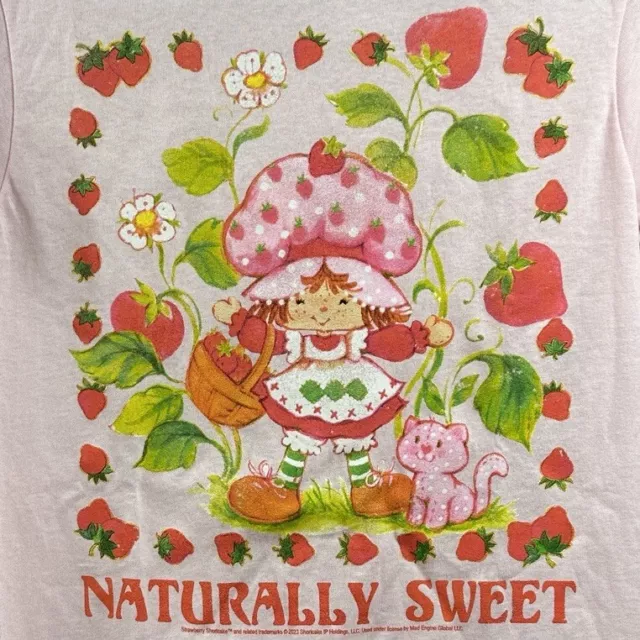 1980’s Retro Style Strawberry Shortcake Size Large Pink Short Sleeve T-Shirt Top