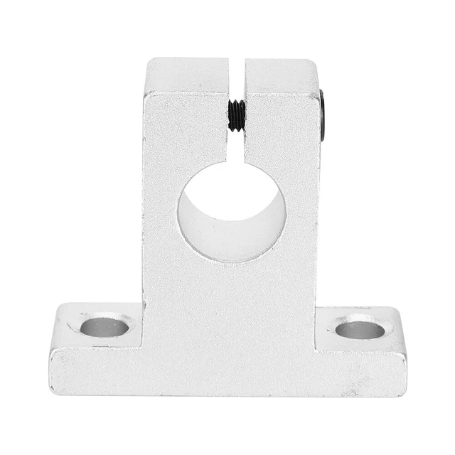 4PCs Fixing Bracket Fastener Linear Rail Shaft Support Block Aluminum Linear