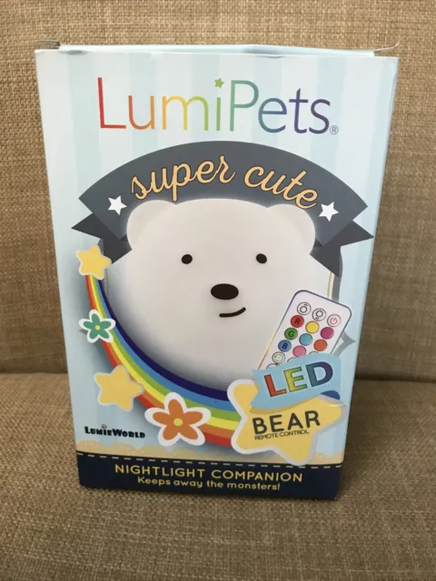 Lumipets LED Nursery Kids Night Light - Color Changing Touch Sensor & Remote