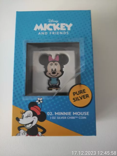 Niue - 2 Dollar 2021 - Minnie Mouse Chibi Coins - Disney  (2.) - 1 Oz Silber PP