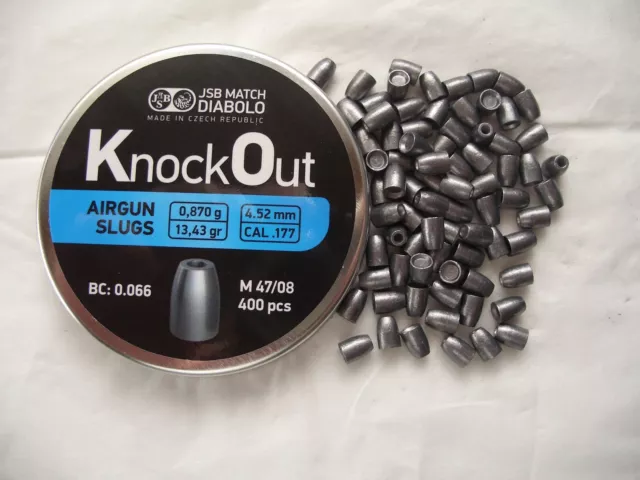 40 Stück JSB KnockOut Slugs 13 - 4,52mm