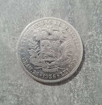 Panama FAO 5 Balboa .900 Moneta Argento 1972 PP 