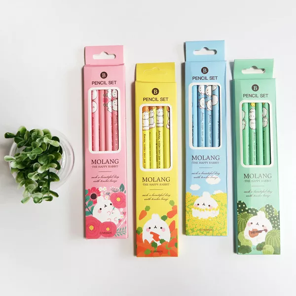 [Molang #Shop] Molang 4 Pencils Set 4 Kinds New