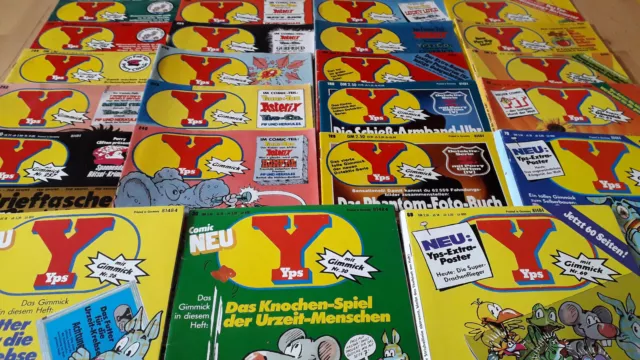 Yps - Konvolut 23 Comichefte 1.Serie von 1975-2000 Asterix, Lucky Luke, Clifton