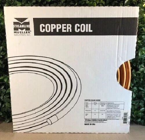 MUELLER INDUSTRIES GIDDS-203330 Copper Tubing Boxed 5/8" Od x 10' NEW