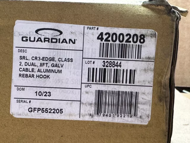 Guardian Fall Protection CR3-Edge Dual Double Leg 8' Self-Retracting Lifeline 2