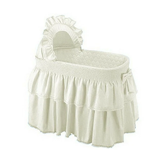 Babykidsbargains Paradise Rainbow Ecru Bassinet Liner Skirt and Hood, 13" x 29" Babykidsbargains Paradise Rainbow Ecru Bassinet Liner Skirt and Hood, 13" x 29"
