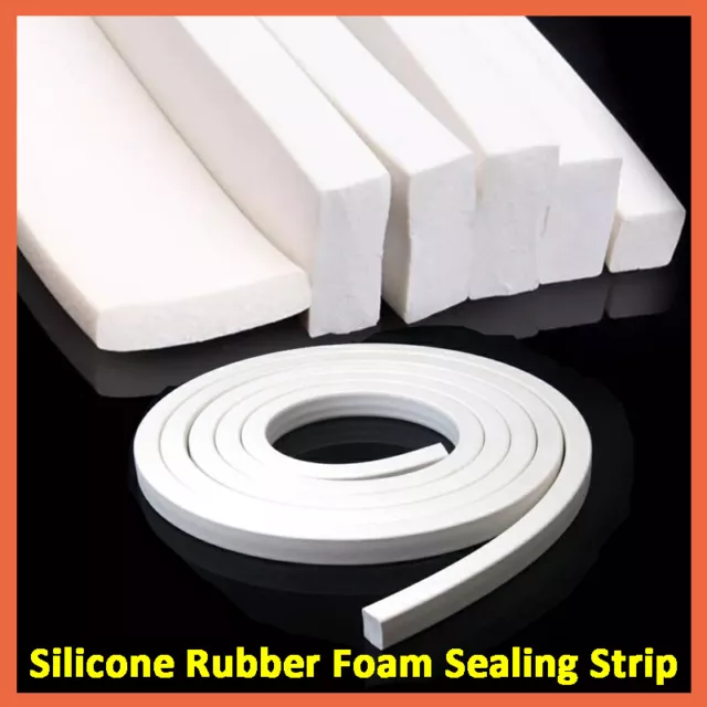 Rubber Foam Sealing Strip Square For Cabinet Door Seal Trim Gasket 3mm - 30mm