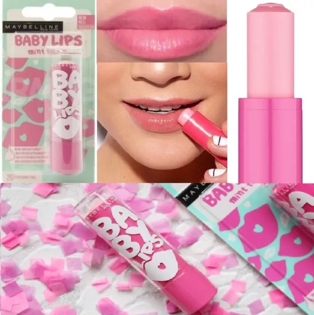 Maybelline Baume à Lèvres Baby Lips Lip Balm Soins 26 Peppermint PINK Rose