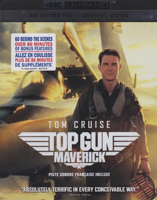 TOP GUN MAVERICK 4K ULTRA HD & DIGITAL SET with Tom Cruise & Jennifer