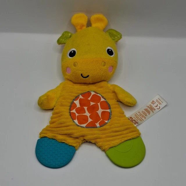 Y Teether BRIGHT STARTS GIRAFFE Plush Teething Toy Comforter, Textured Teether £ ...