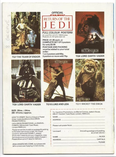 Star Wars: Return of the Jedi #13, 1983, Marvel UK Comic 2