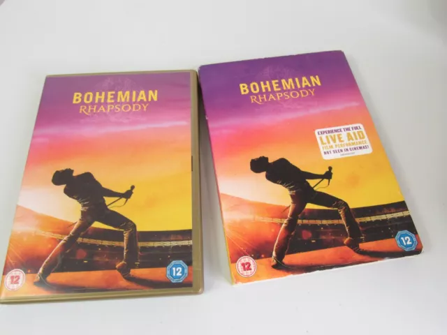 Bohemian Rhapsody DVD (2019) Rami Malek, Singer Live Aid Cert 12
