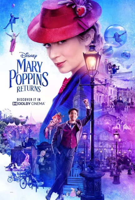 Mary Poppins Returns Disney Movie Poster Film A4 A3 Art Print Cinema #2