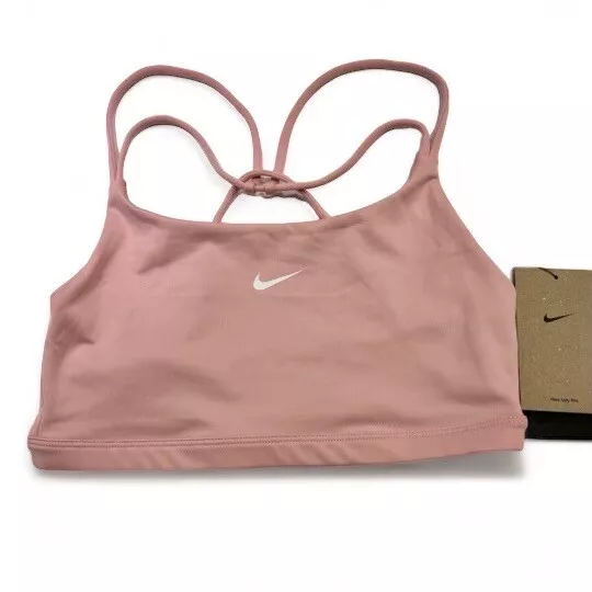 Nike Womens Sports Bra Dri-Fit Pink Size L Nwt Fast Free Shipping‼️‼️