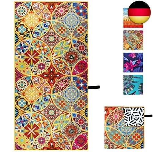 OCOOPA Diveblues Mikrofaser Strandtuch - Extra großes 178x80 cm Schnell