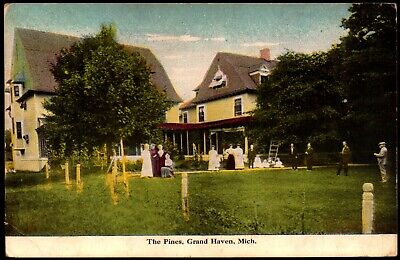 Postcard MI Grand Haven Michigan The Pines c1910 A11