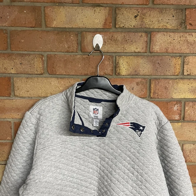 Womens nfl new england patriots grey sweatshirt size xl 2