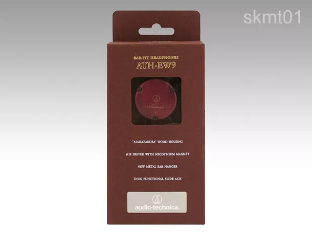 Audio Technica ATH-EW9 Oreille Fit à Clipser Casque en Bois Japon DHL Fast Neuf