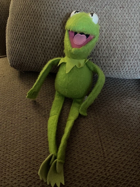 Vintage 1981 Fisher Price Toys KERMIT THE FROG Jim Henson Muppet Plush Doll 857
