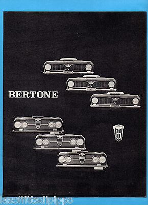 advertising Pubblicità 1962 BERTONE 