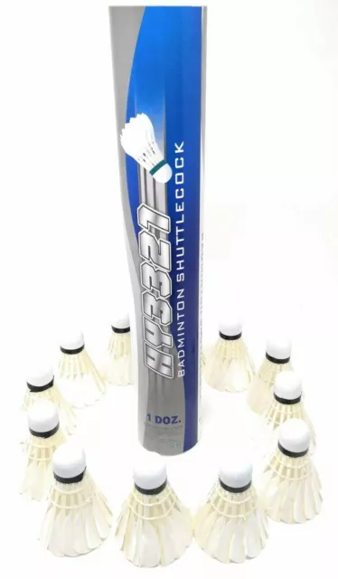 TJ Global 12-Pack Dozen Goose Feather Badminton Shuttlecocks with Great Stabi... TJ Global 12-Pack Dozen Goose Feather Badminton Shuttlecocks with Great Stabi...