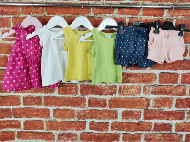 Baby Girl Bundle Age 3-6 Months Gap Next Summer Set Shorts Vest Top Dress 68Cm