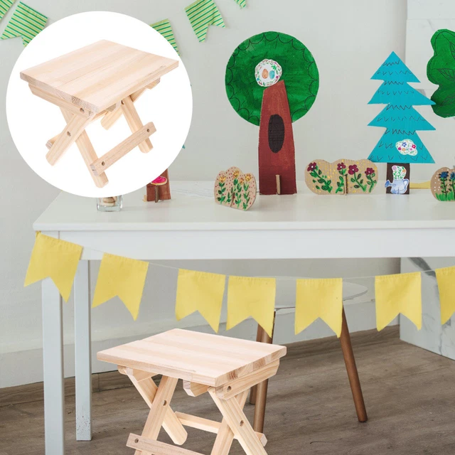 DALIAN Tabouret Pliable En Bois Massif – Ultra Compact, Imperméable & Robuste – Idéal Pêche, Camping, Salle De Bain Ou Enfant (Charge 136 Kg) Tabouret Petit Portable 800g
