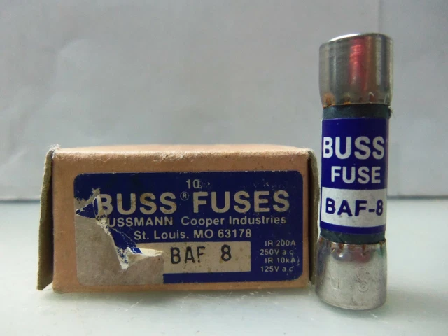 Fusibles Bussmann FNA-1 - Double élément, 125 Volts - Lot Neuf Pour Ampli Audio