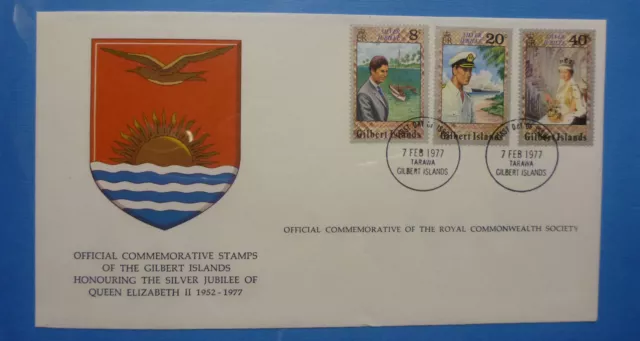 1977 Rcs Qeii Silver Jubilee First Day Cover- Gilbert Islands