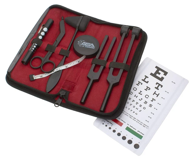 7 Pcs Tactical Black Diagnostic Reflex Percussion Kit - Taylor Ha...