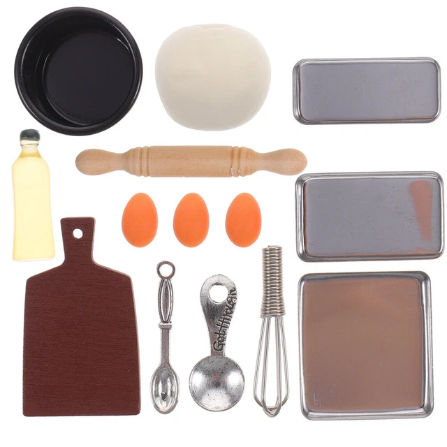 Juego de cocina en miniatura modelo whisk suite pequeño plato de hornear niño