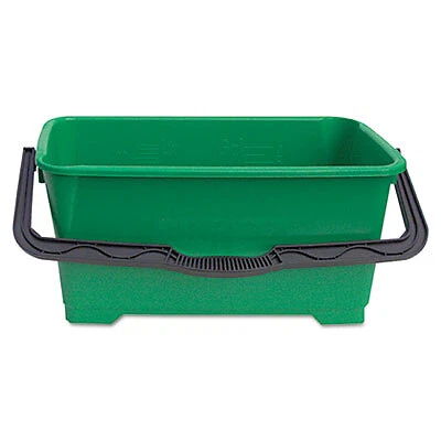 Unger Pro Bucket, 6 gal, Plastic, Green QB220 UNGER Unger QB220 761475613484