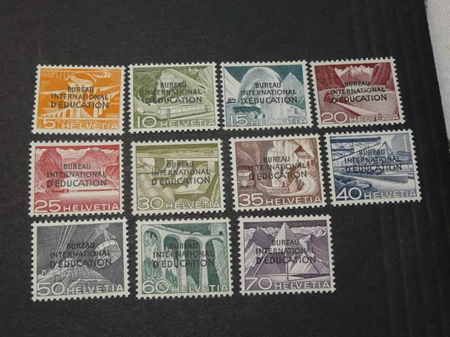 Schweiz, Dienstmarken, Ämter, BIE, Mi.-Nr.: 29-39 , postfrisch, MNH, KW: 80,00