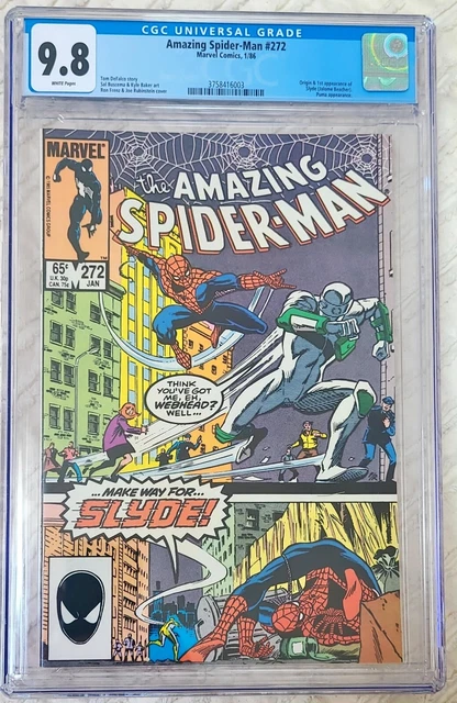 Amazing Spider-man #272 CGC 9.8 NM/MT WP 1st APP Slyde Marvel Comics!