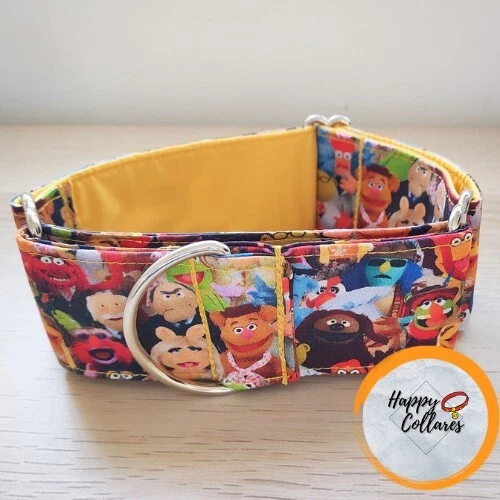 Collar martingale o clic para perro, 3 ó 5 cm. Diseño Muppets