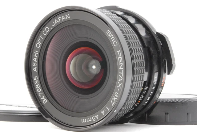 Smc Pentax 6x7 45mm F/4 Angle Large Mf Objectif Pour PENTAX 6x7 67 De Japon E782