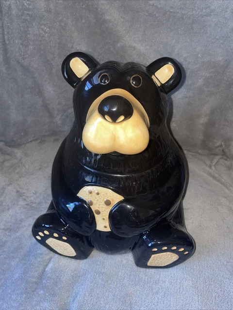 Bearfoots Bears Big Sky Carvers Cookie Jar by Jeff Fleming Food Collectable