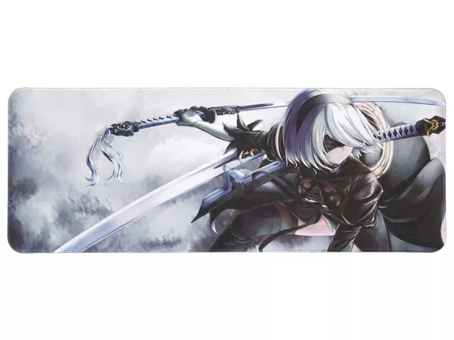 Großes NieR: Automata Gaming Mauspad | XXL Tischauflage 80x30cm | Motiv: YoRHa