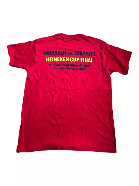 Vintage Official Canterbury Munster Rugby 2006 Heinken Cup Final T-shirt