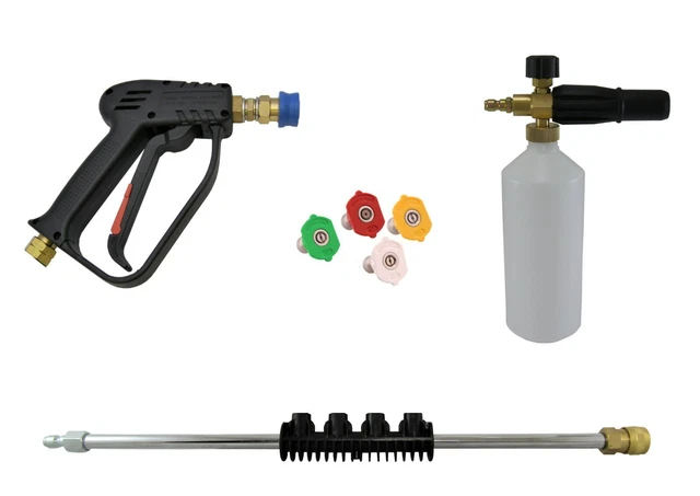 Quick Release Gun & Snow Foam Lance & Wash Nozzles Lance Extension Holder 3/8"F