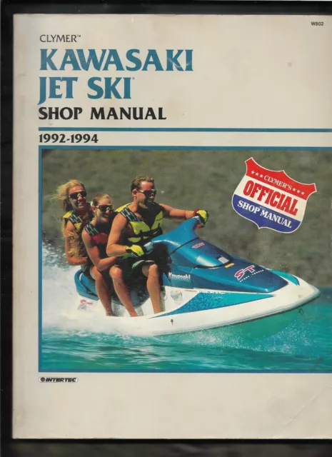 Kawasaki Clymer 440 550 650 750 Cc Jet Ski Watercraft Shop Manual 1992-1994