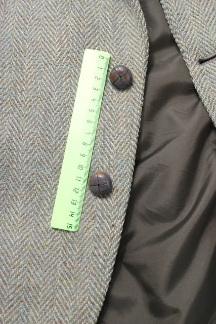 Harris Tweed Giacca Uomo ~ Medio Monopetto Lana con Motivo Foderato 10