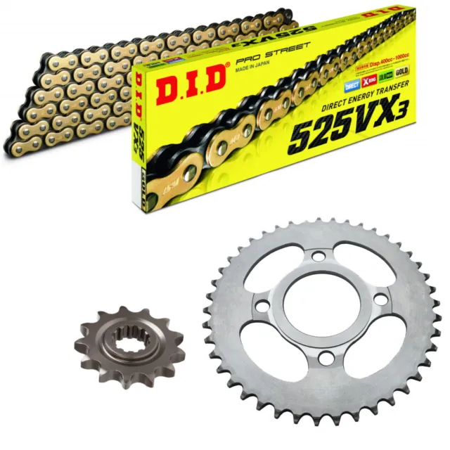 Yamaha 900 Tracer GT 2020 DID 525 VX3 HD X-Ring Gold Chain & Sprocket Kit